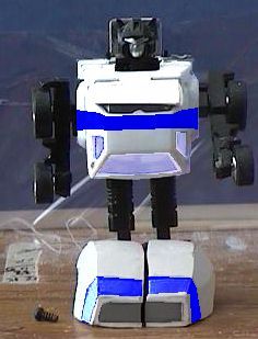 This is a digitally manipulated photo of the first kitbash in robot mode.